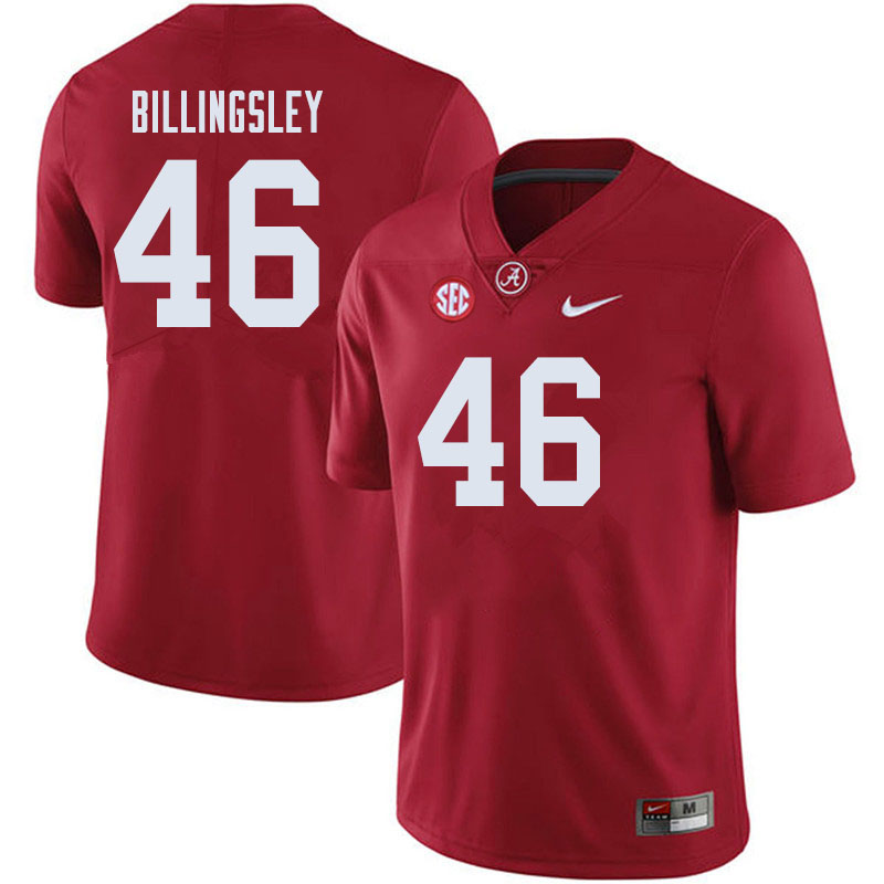 Alabama Crimson Tide Men's Melvin Billingsley #46 Crimson NCAA Nike Authentic Stitched 2019 College Football Jersey EQ16A16ZG